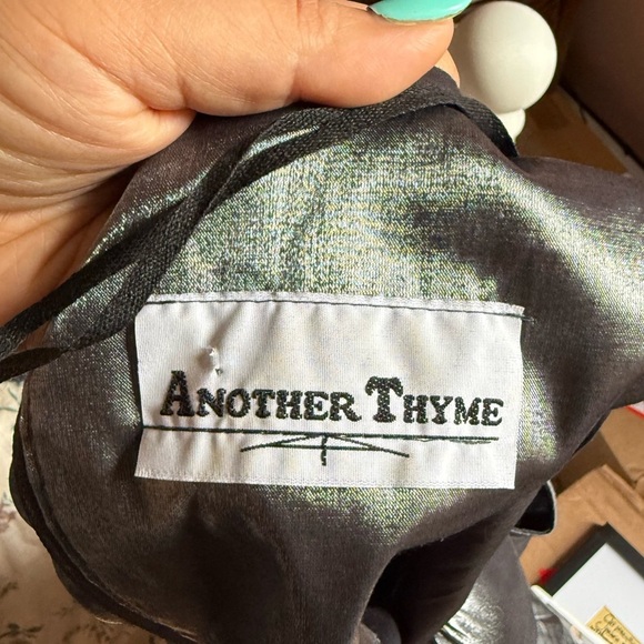 Vintage Another Thyme Silver Dress Fits Like XL See Pictures Has Been Altered - Picture 8 of 8